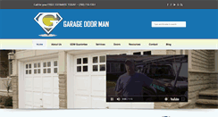 Desktop Screenshot of garagedoormansd.com